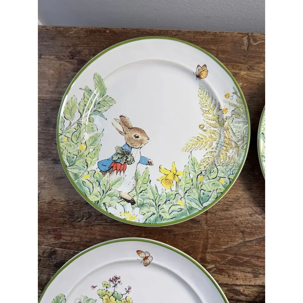 Pottery Barn Beatrix Potter Peter Rabbit Salad Plates NIP